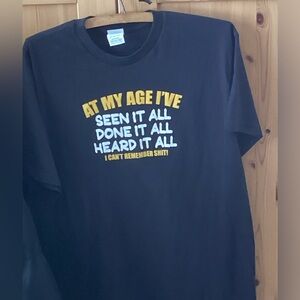 NWOT Delta Pro Weight BLACK Tee  “Seen it Al Can't Remember S@!+l” UniSex GAG 🎁